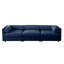 Canapé modulaire à 4 places en chenille bleue pour un salon confortable et durable-1260264463