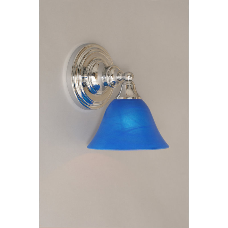 Wall Sconce With 7" Glass, Chrome
