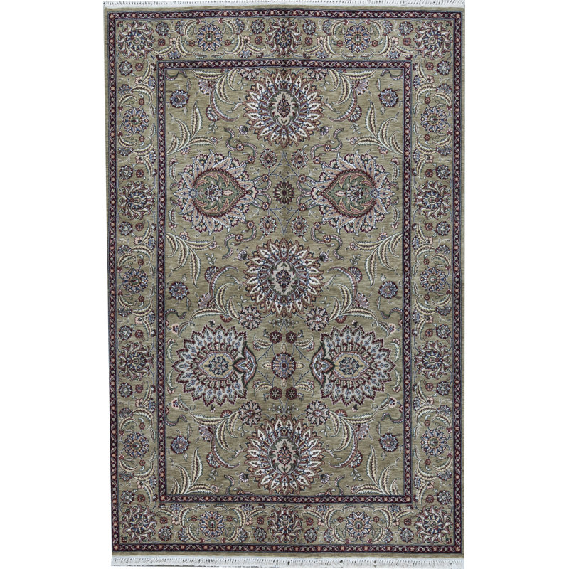 Hand-Knotted High-Quality Gray Area Rug