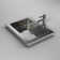 Cantrio Premium Stainless Steel  Utility Sink with 22.625" x 16.375" x 4.375" Dimensions