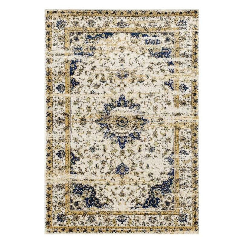 Tapis floral rétro