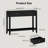 Console Table With Drawers, Narrow Wood Accent Sofa Table Entryway Table With Storage Shelf For Entryway, Front Hall, Hallway, Living Room, Black