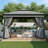 Terrace gazebo with mosquito net and privacy screen-112990244-112990245