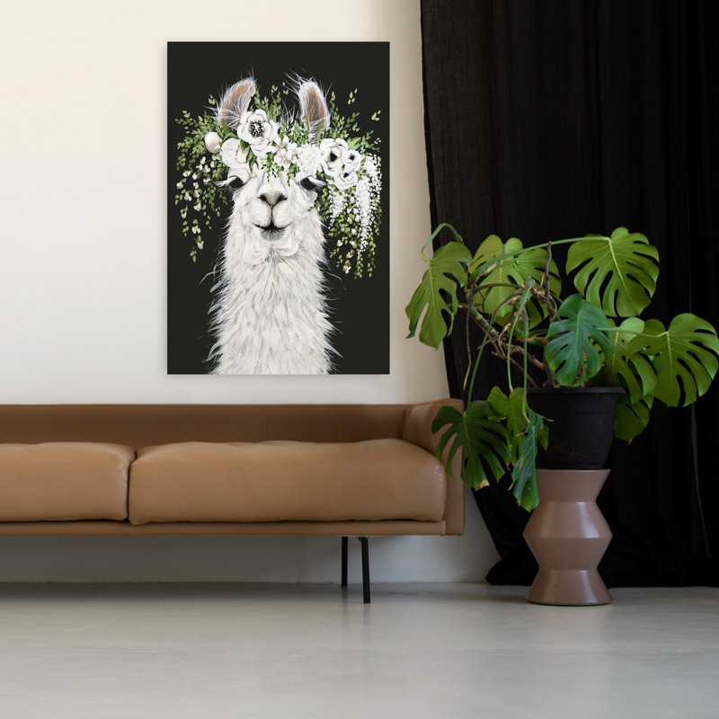 Dolly, art floral contemporain fantaisiste, H 48 po x l 32 po