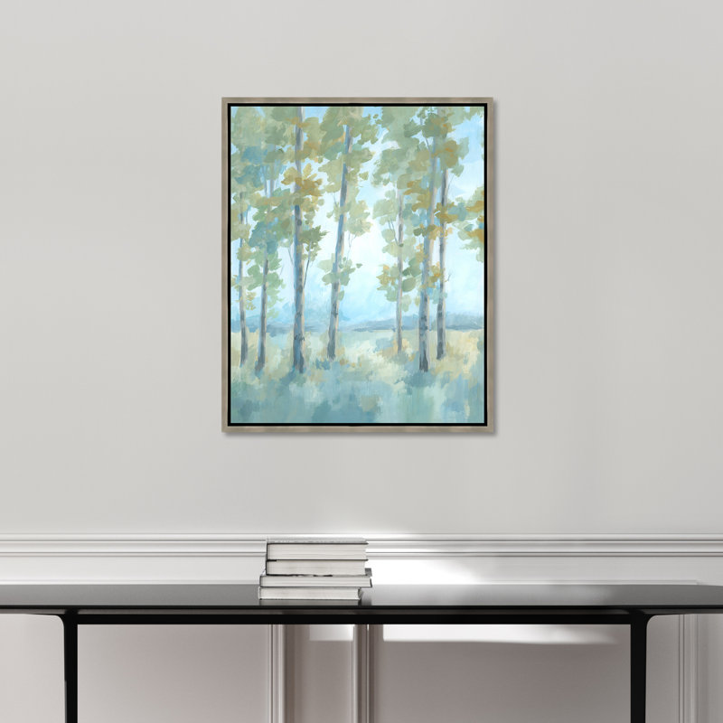 «Season in concert II» par Richard Ryder, peinture sur toile à cadre flottant