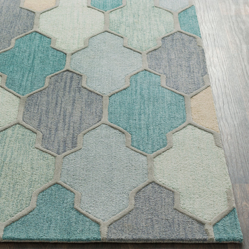 Paul Wool Geometric Indoor Rug, Round 3'6"