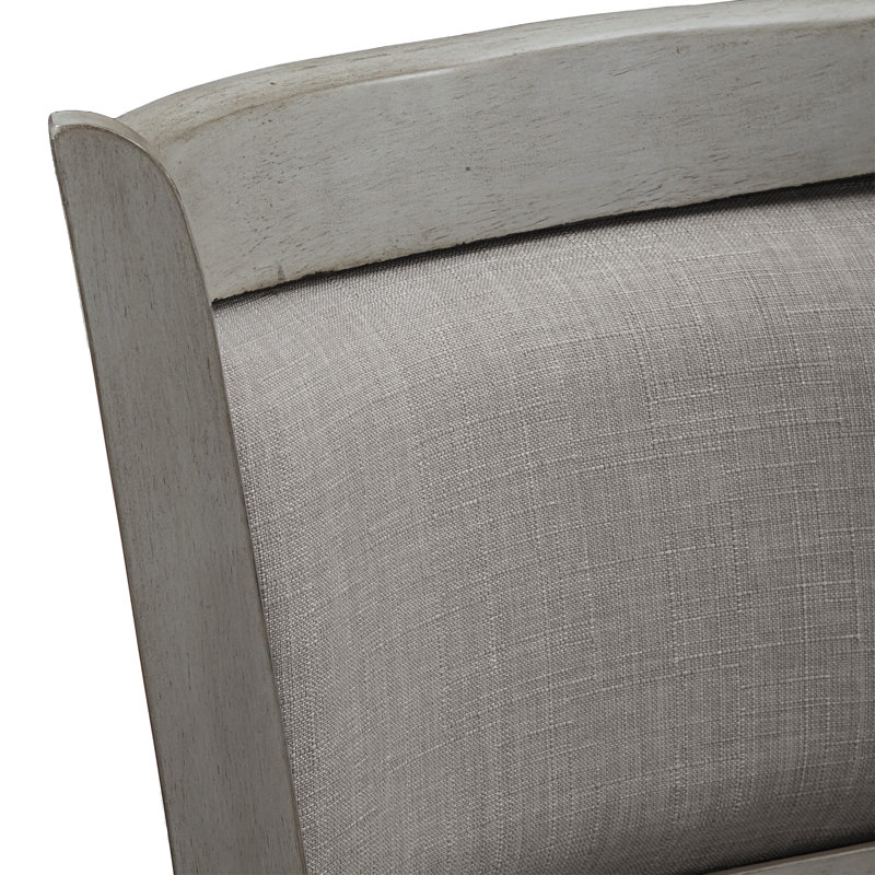 Tabouret pivotant Leda, Gris, Tabouret de bar (siège d'une hauteur de 29,94 po), Gris antique