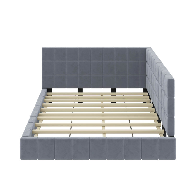 Full Upholstered Daybed, Gray