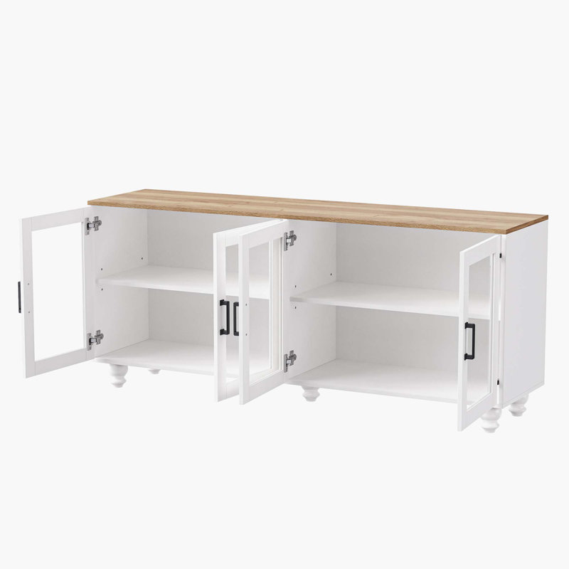 Versatile Sideboard with Adjustable Shelves