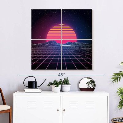 Kelan Retro 1980s Sunset