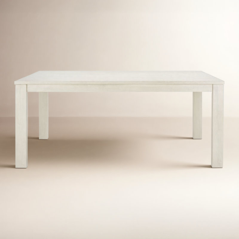 Trudie 70" Dining Table, White Wash, 30"H x 60"L x 35"W