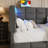 Upholstered Twin Size Daybed With Storage 2 Drawers And Charging Station, Day Bed Frame With LED Lights And Storage Headboard, No Box-Spring Needed-1306187710