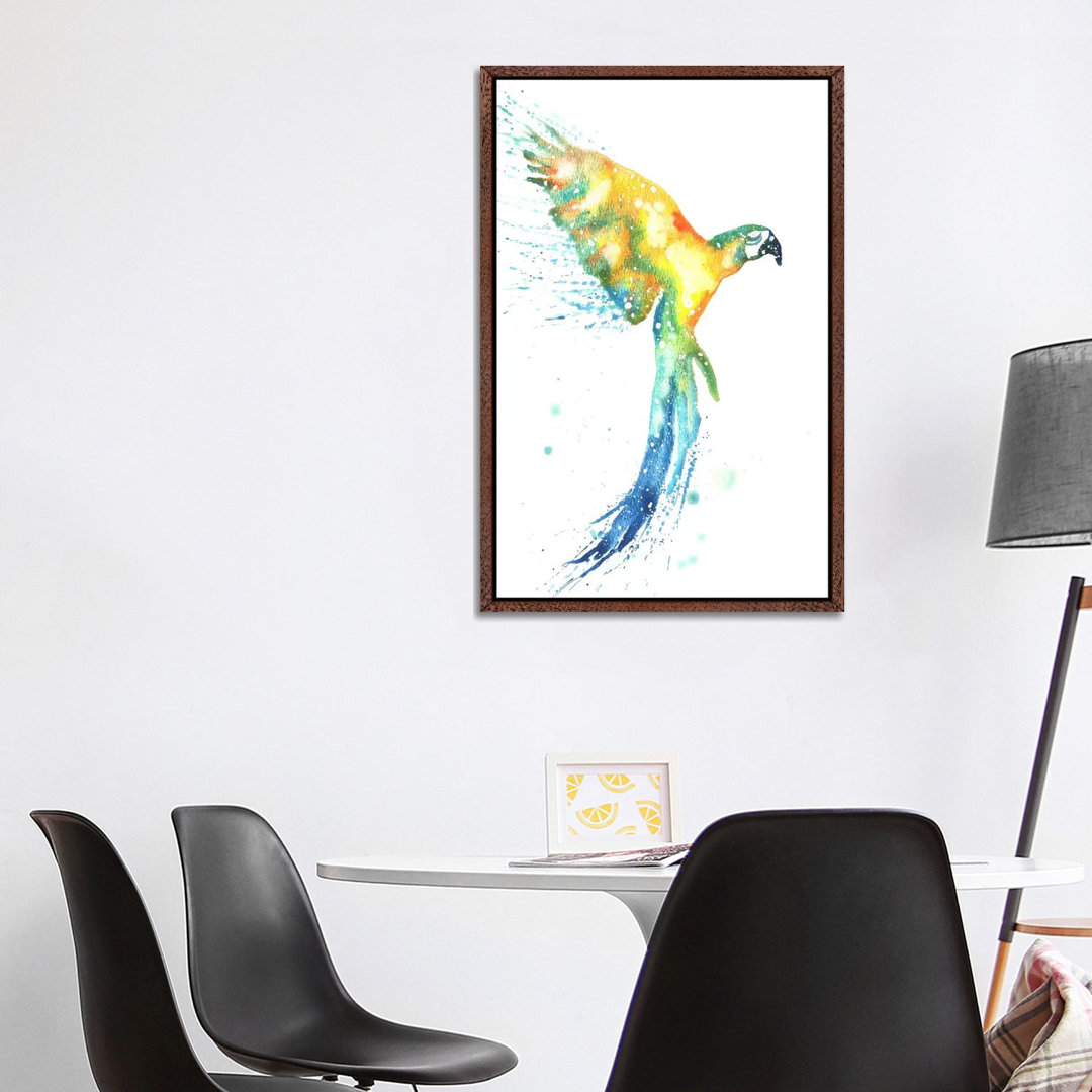 Cosmic Macaw von Tanya Casteel - Galerie-verpackte Leinwand Giclée auf Leinwand