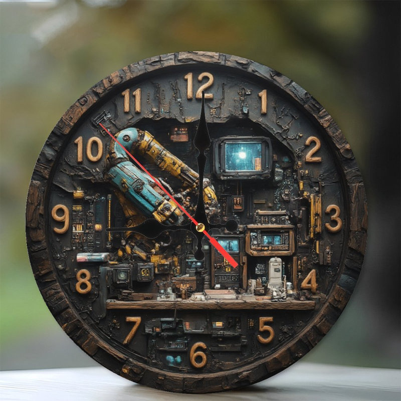 Horloge avec fonctionnement interne robotisé