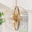 Luminaire suspendu sphère en cristal 4 lumières