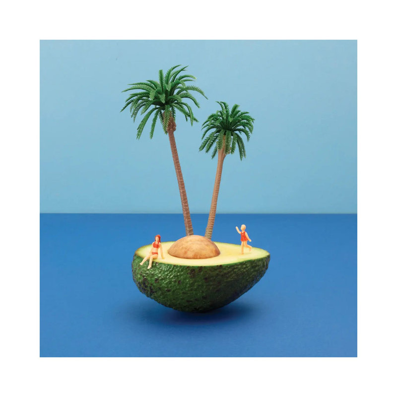 Avocado Island by Pepino De Mar - Wrapped Canvas Print, 30.48 cm H x 30.48 cm W