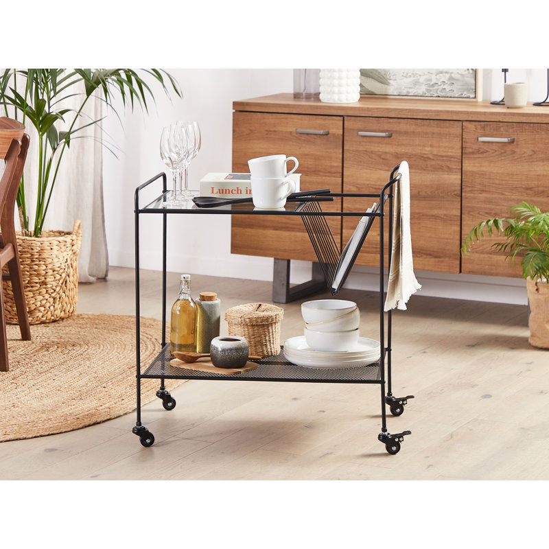 Savell Metal Bar Cart