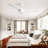 52" Ceiling Fan Without Light, 3 Abs Blades Farmhouse Ceiling Fan With Remote Control 6-Speed Reversible Dc Motor White For Living Room, Bedroom, Kitchen-917199752