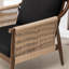 Chaise d'appoint rembourrée en bois massif Cofield-81823754