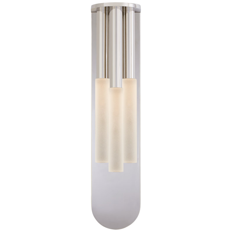 Kelly Wearstler Rousseau Medium Multi-Drop Sconce, Polished Nickel, Etched Crystal
