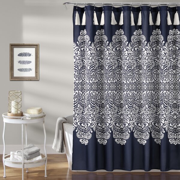 Waterproof Bath Shower Curtain With Stained Glass Mermaid in White Window  Soft Washable Fabric With Metal Eyelets. Size: 71w 74h 