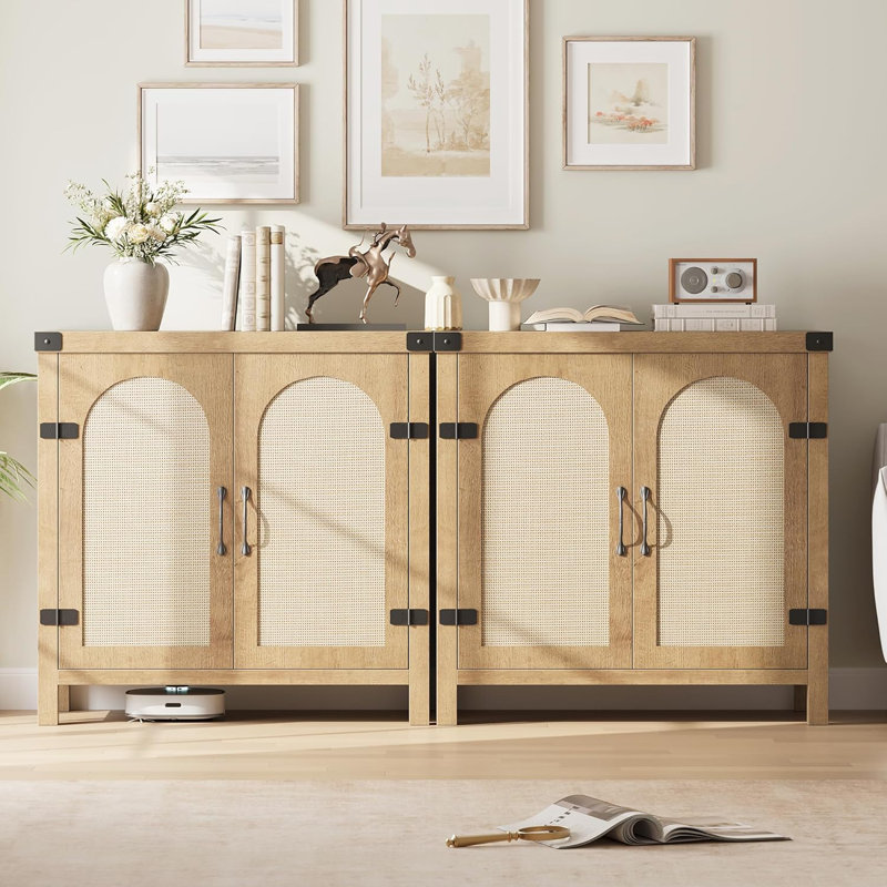 Rattan Sideboard Buffet Cabinets with Storage