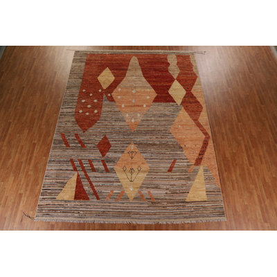 One-of-a-Kind 10'5" X 13'10" New Age Wool Area Rug in