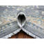 Tapis oriental surdimensionné en laine douce tissée à la main 12 po x 14 po x 6 po Peshawar 12 po x 14 po
