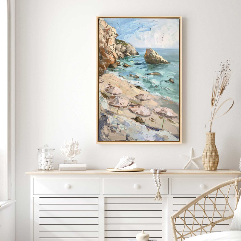 «Serene Vista on Canvas» par Azure Artisanal Studio, reproduction, H 50 po x l 34 po x P 1,75 po