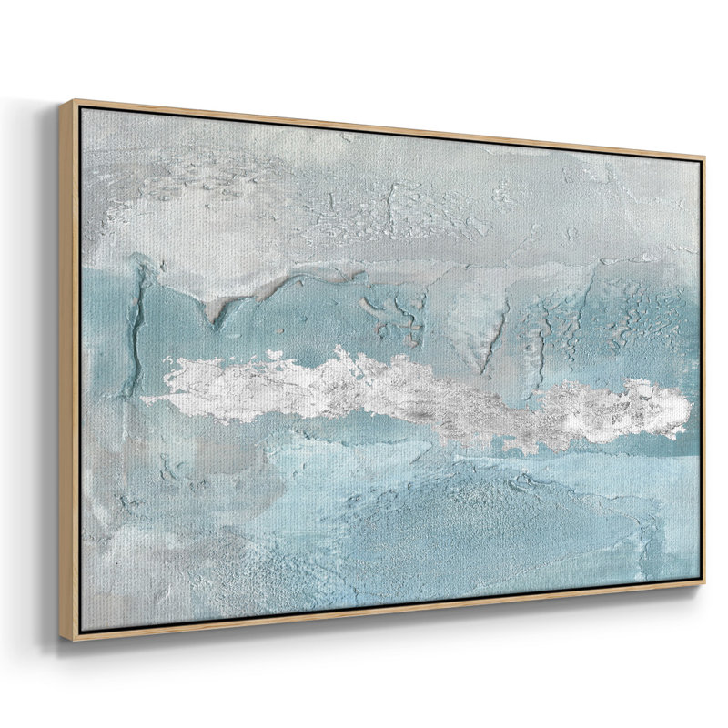 Blue Mist II, reproduction d'art sur toile, H 25 po x l 37 po x P 2 po, Naturel