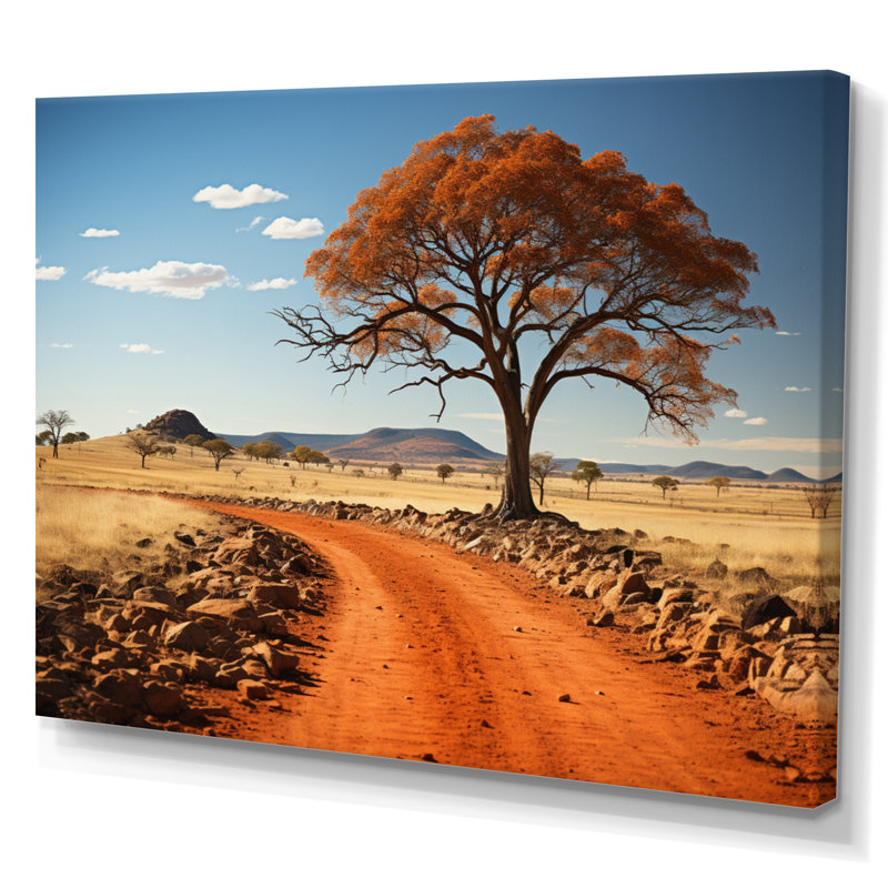 Paysage australien Outback Spectrum II - reproduction sur toile, H 30 po x l 40 po x P 1,5 po, Toile tendue