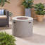 Table de foyer d'extérieur au propane en béton H 24,5 po x l 31,1 po Caelan-32508387