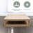 Peking Ming  Square Coffee Table with Weathered Whitewash-432395137