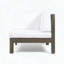 Ensemble modulaire de causeuse en bois d'acacia 2 pièces Oana