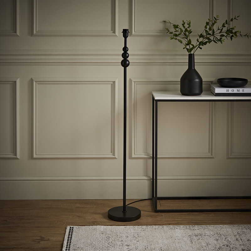 Randalia 129cm Traditional Floor Lamp, Black