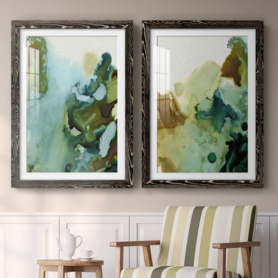 «Water and Earth I», reproduction encadrée de qualité supérieure - prête à être accrochée