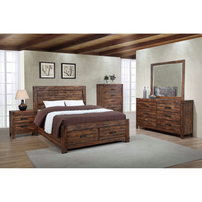 Mork Solid Wood Piece Bedroom Set