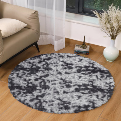 Alinda Rectangle 120 cm x 120 cm Shaggy Washable Area Rug
