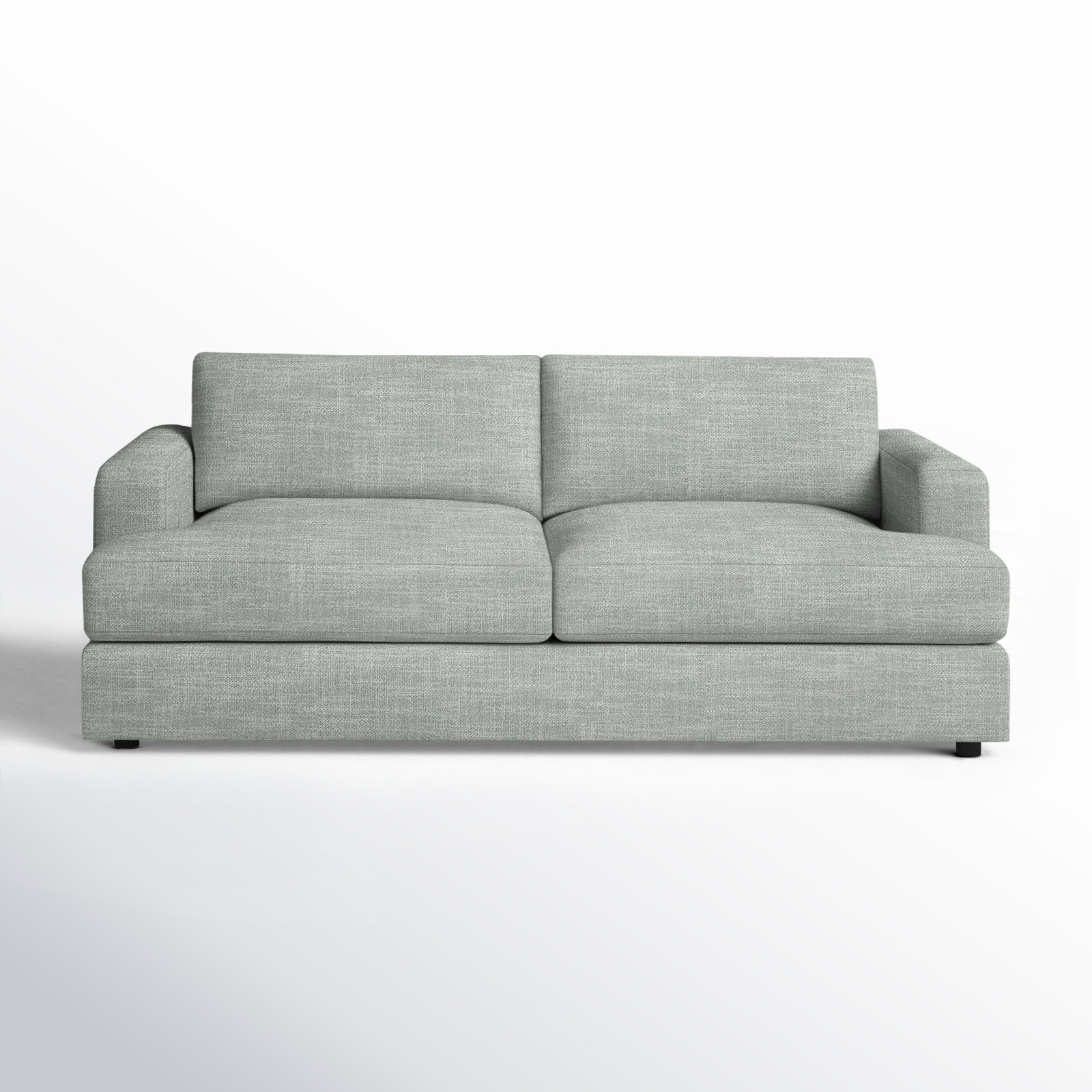 Cayden 84'' Upholstered Sofa, Conversation Capri Basketweave