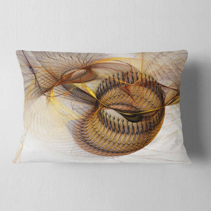 Texture abstraite spirale brune - coussin abstrait imprimé