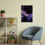 Ethereal Space Nebula Abstract Dreamy Ethereal Violet Landscape Nature Wall Art Print 1 Piece Wrapped Canvas Wall Art-1446327034