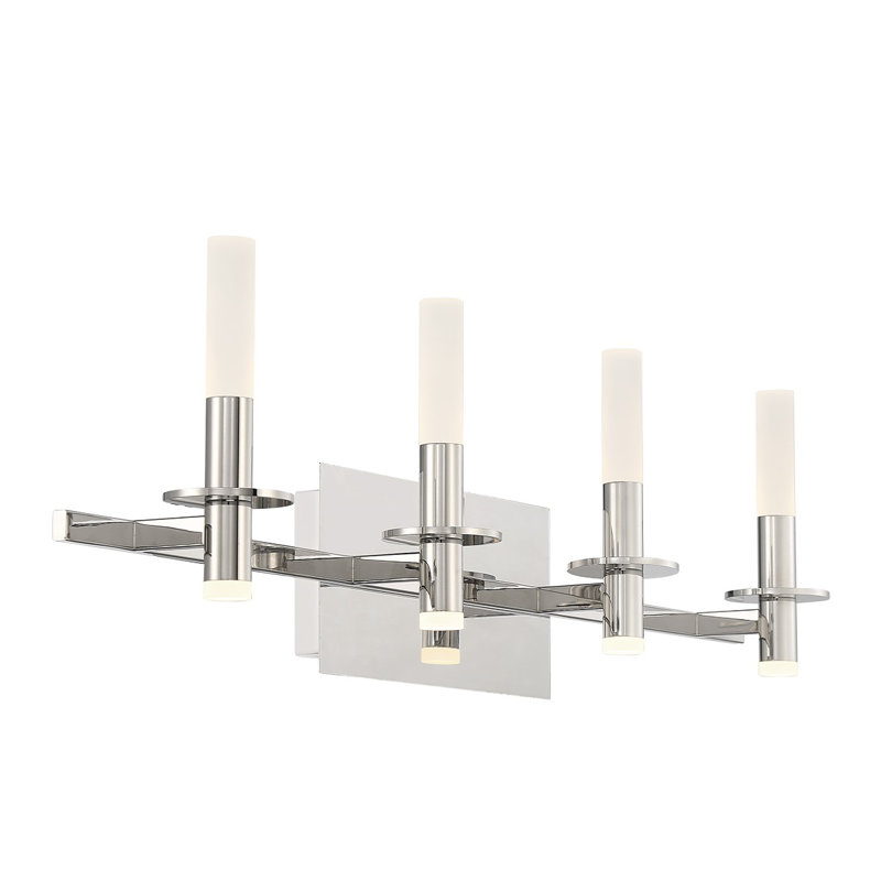 Ensemble de meuble-lavabo 8 lumières Torna, Nickel poli