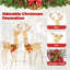 The Holiday Aisle® 2 pièces pré-éclairé Noël renne de Noël avec 200 lumières DEL