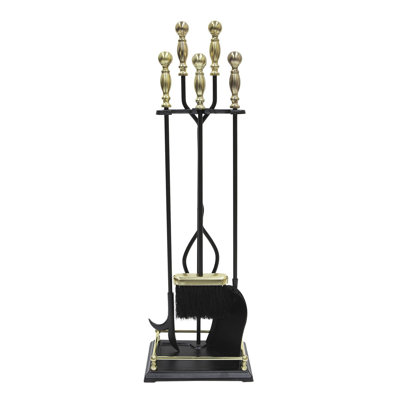 Ensemble d'outils de foyer en fer Verrett
