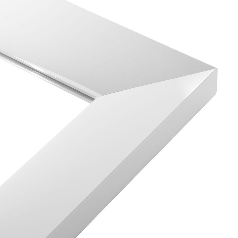 Faynett Flat Mirror, 185 cm H x 75 cm W, White