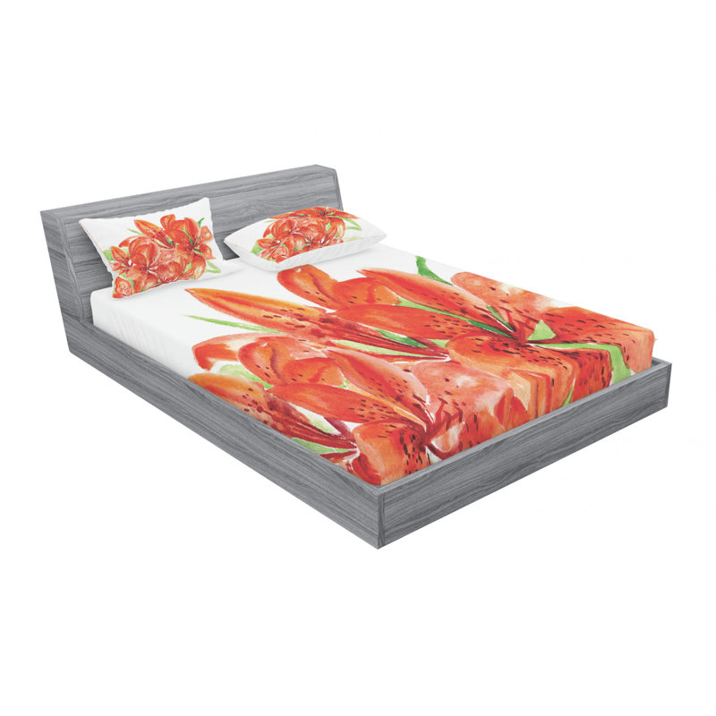 Microfiber Sheet Set, Queen Sheet Set with Fitted Sheet