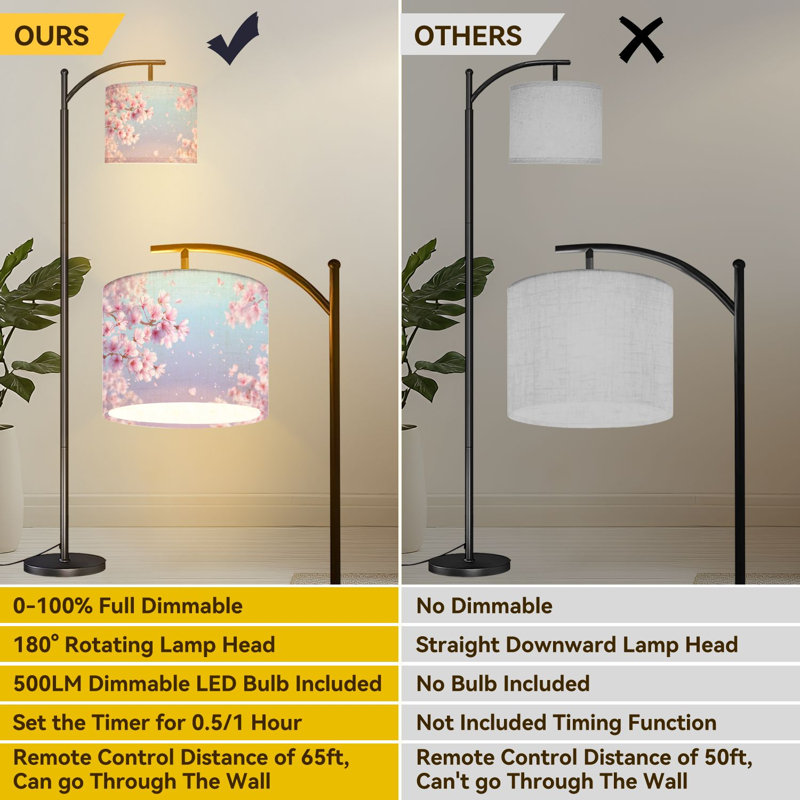 Lampe sur pied Arc Cherry Blossom