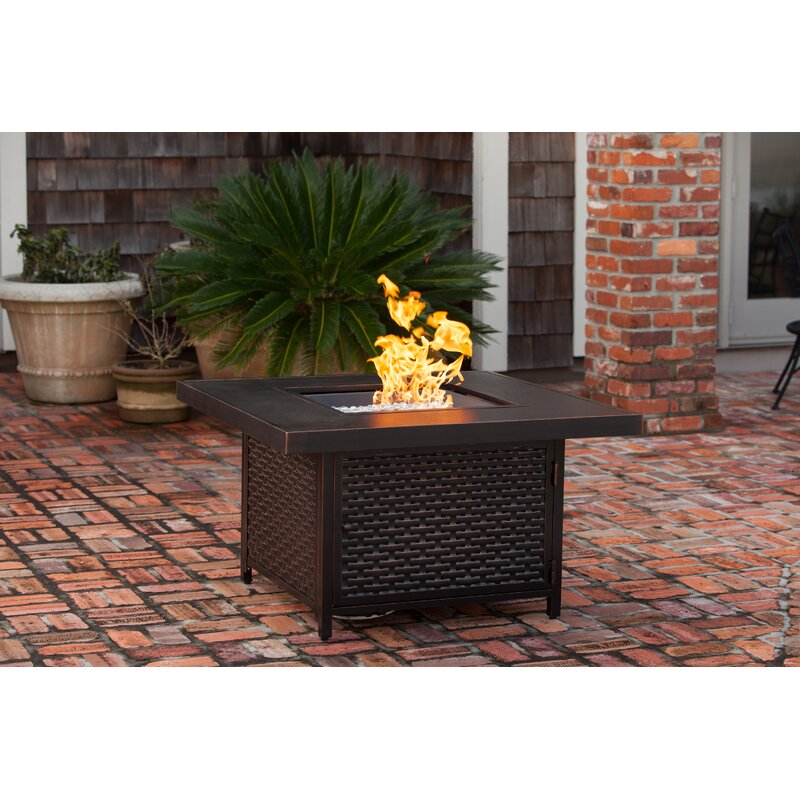 Bayou Breeze Aileen Aluminum Propane Fire Pit Table & Reviews | Wayfair