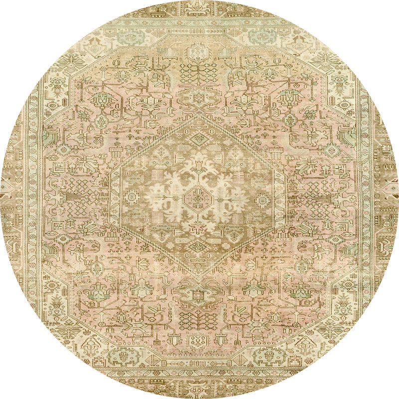 Tapis abstrait moderne 2114, Rond 8 pi