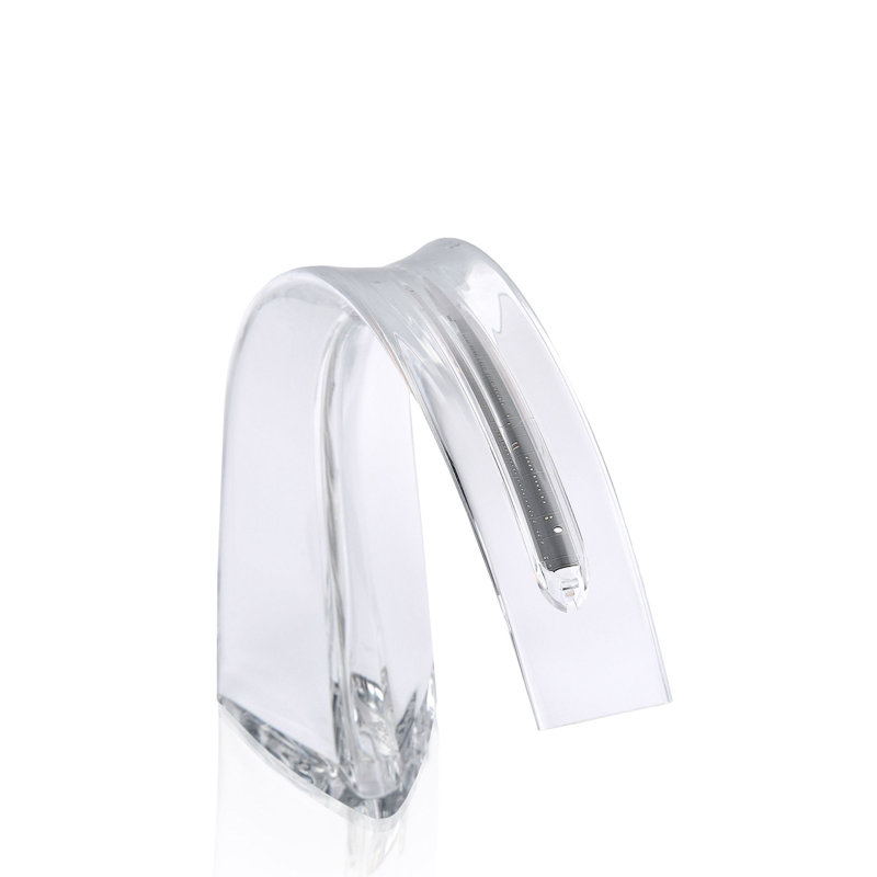 Lampe de table DEL Taj, 12.6'' H X 12.2'' W X 3.74'' D, Cristal